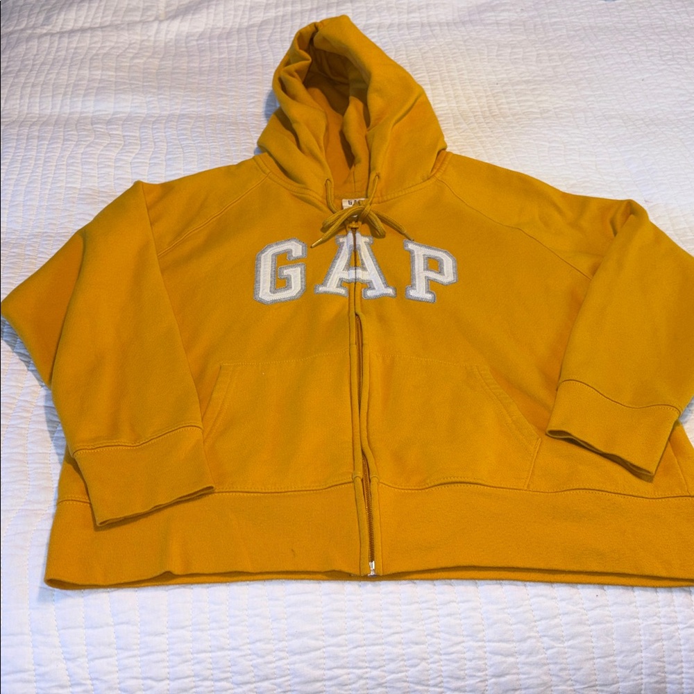 GAP Yellow Zip-Up Hoodie - Picture 2 of 5